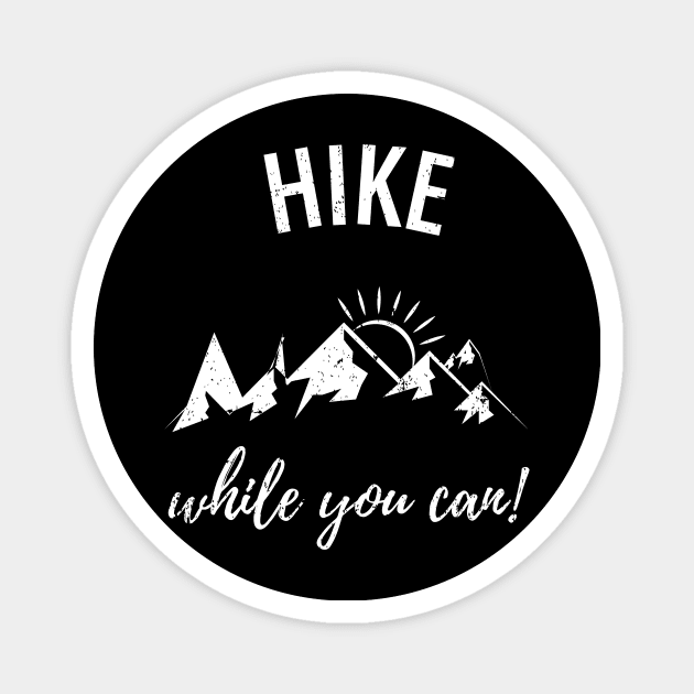 Mountains Hiking Magnet by Johnny_Sk3tch